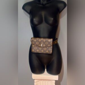 Sexy Brown Leather Belt Bag Waist Clutch
